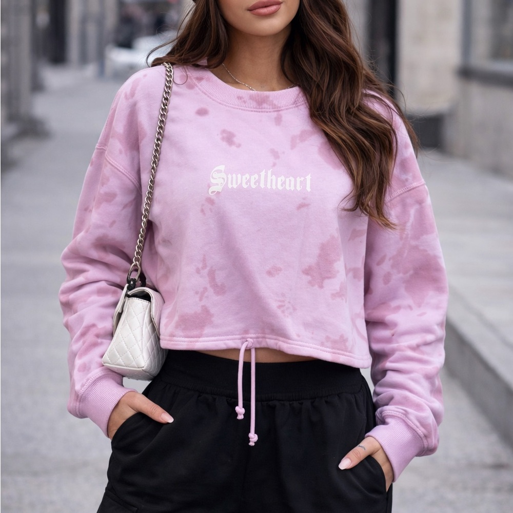 Forever 21 Lavender Tie-Dye Sweatshirt